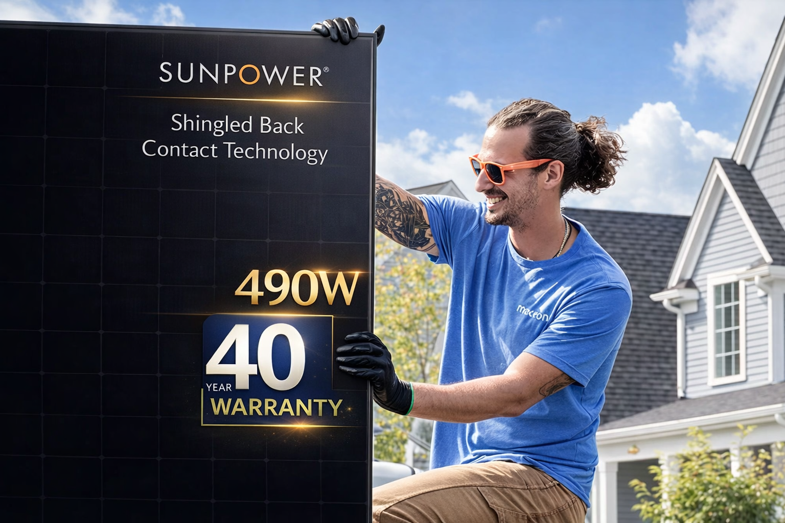 SunPower 490W M-Class BackContact IBC – Premium Black Bifacial
