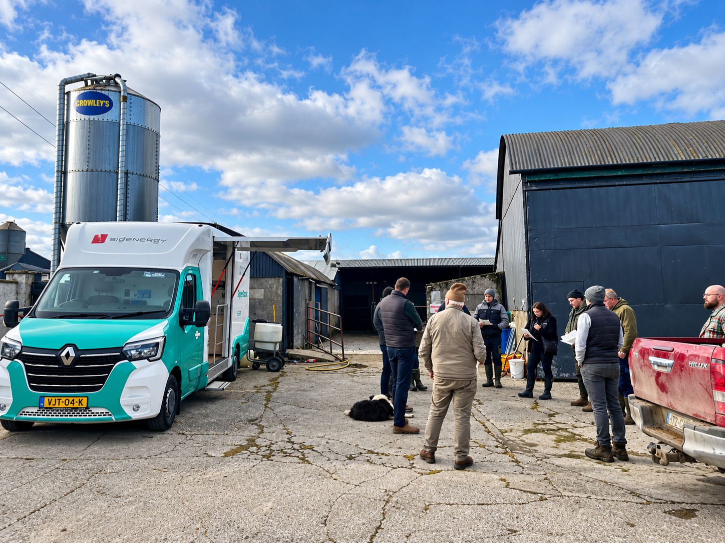 Sigenergy Van Demo on a solar farm walk